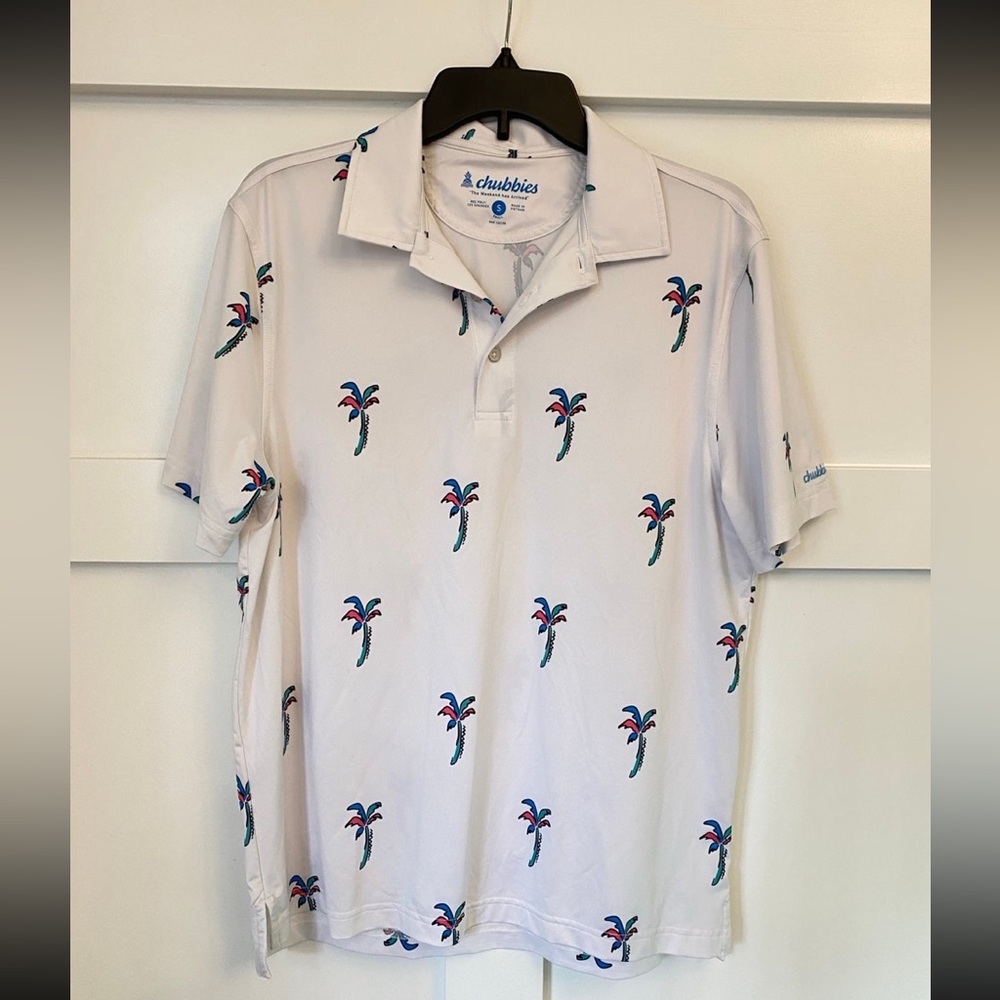 Chubbies Shorts Men's Performance Polo Tennis Champ Short Sleeve Golf Size S EUC